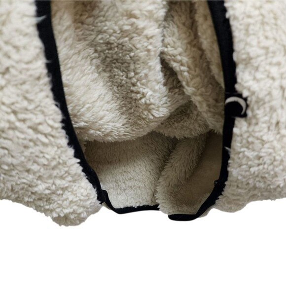 Zyia Fleece Teddy Jacket Womens S Cream 1/4 Zip Long Slv Pockets Soft Outdoor - Picture 9 of 12